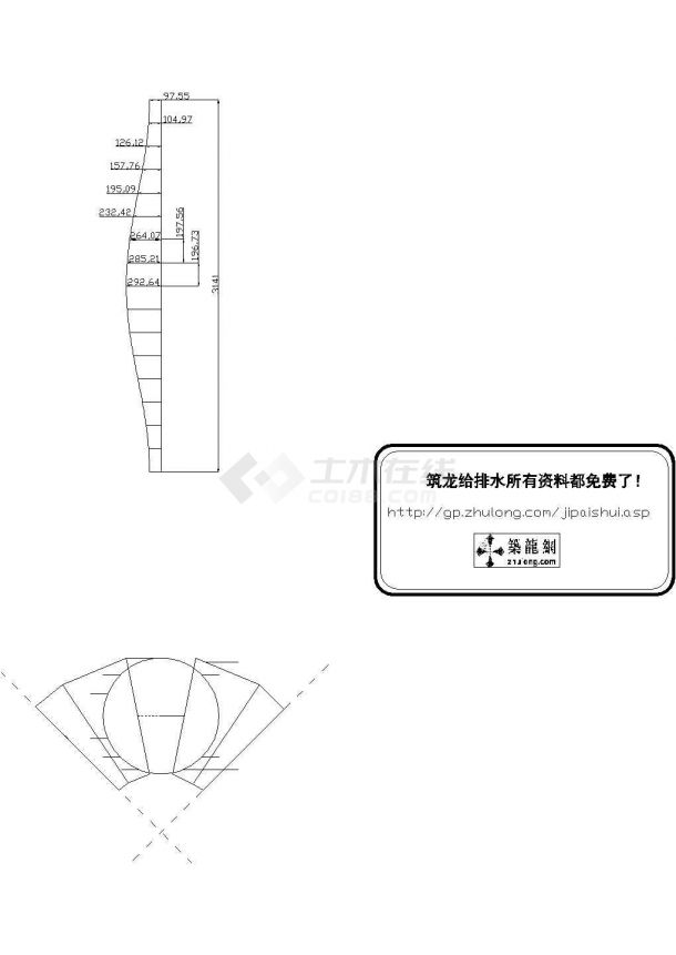 土木工程毕业设计_内蒙古科技大学某净水厂毕业设计Cad设计图-图一