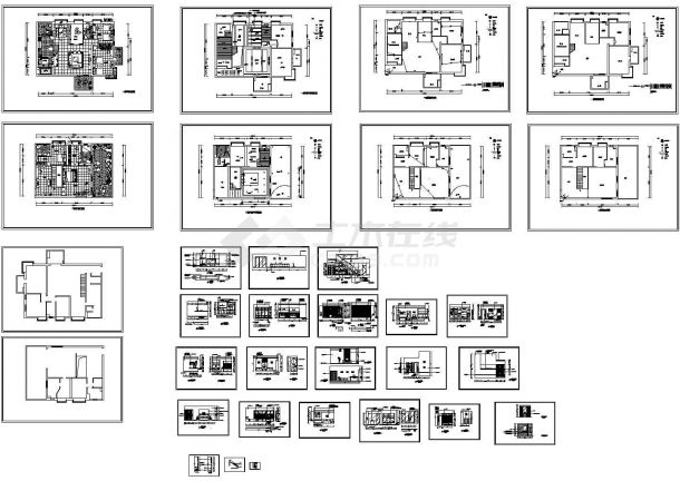 【太原】某高档豪宅装修设计方案全套CAD详图-图一