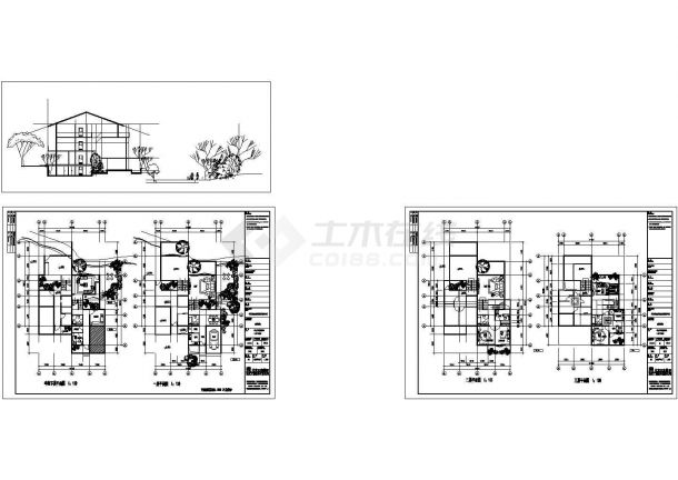 创意英国三期别墅区（北京正东）规划及单体设计cad全套建筑方案图（标注详细）-图一