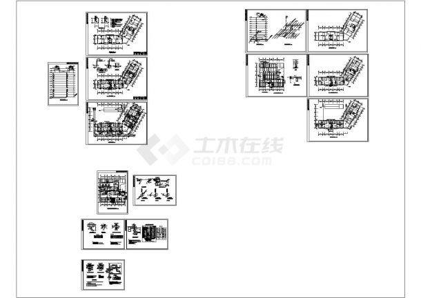 某11层住宅带人防给排水施工图，14张图纸-图一