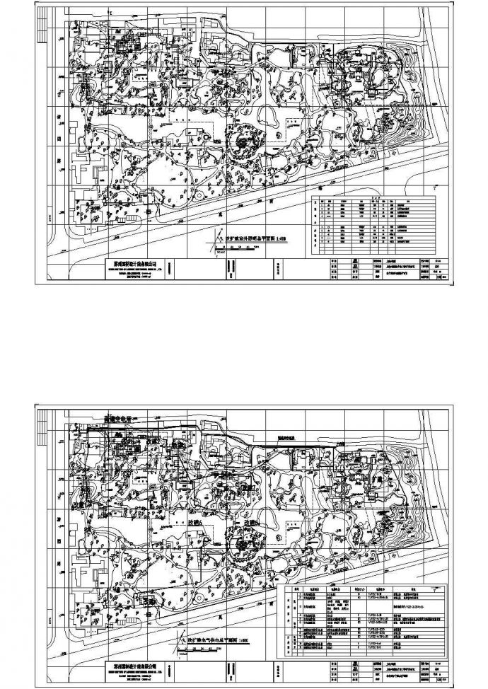 扬州市某大型园林全套建筑设计CAD施工图_图1