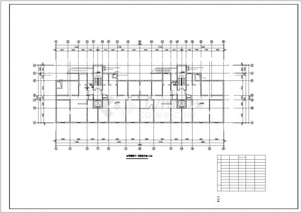 烟台市某小区地下1900平米2层停车库平面设计CAD图纸-图二