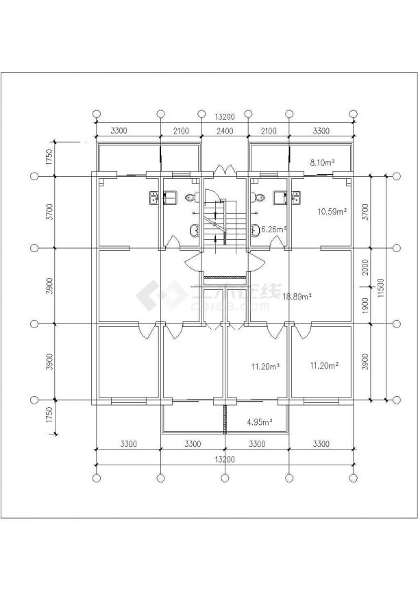 济宁市某新建小区90-130平米热门户型设计CAD图纸（共14张）-图一