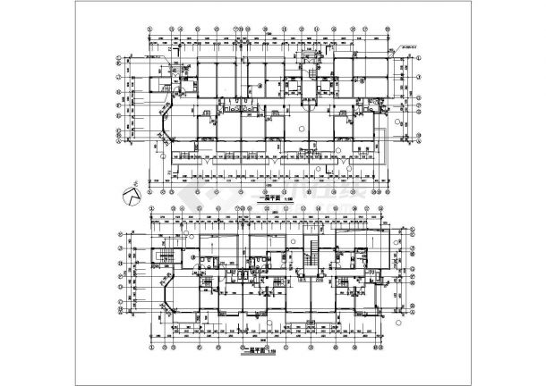 南昌市某小区1800平米5层砖混结构住宅楼建筑设计CAD图纸-图二