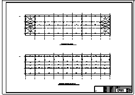 某单层钢框架结构厂房建筑结构施工cad图_厂房施工-图一