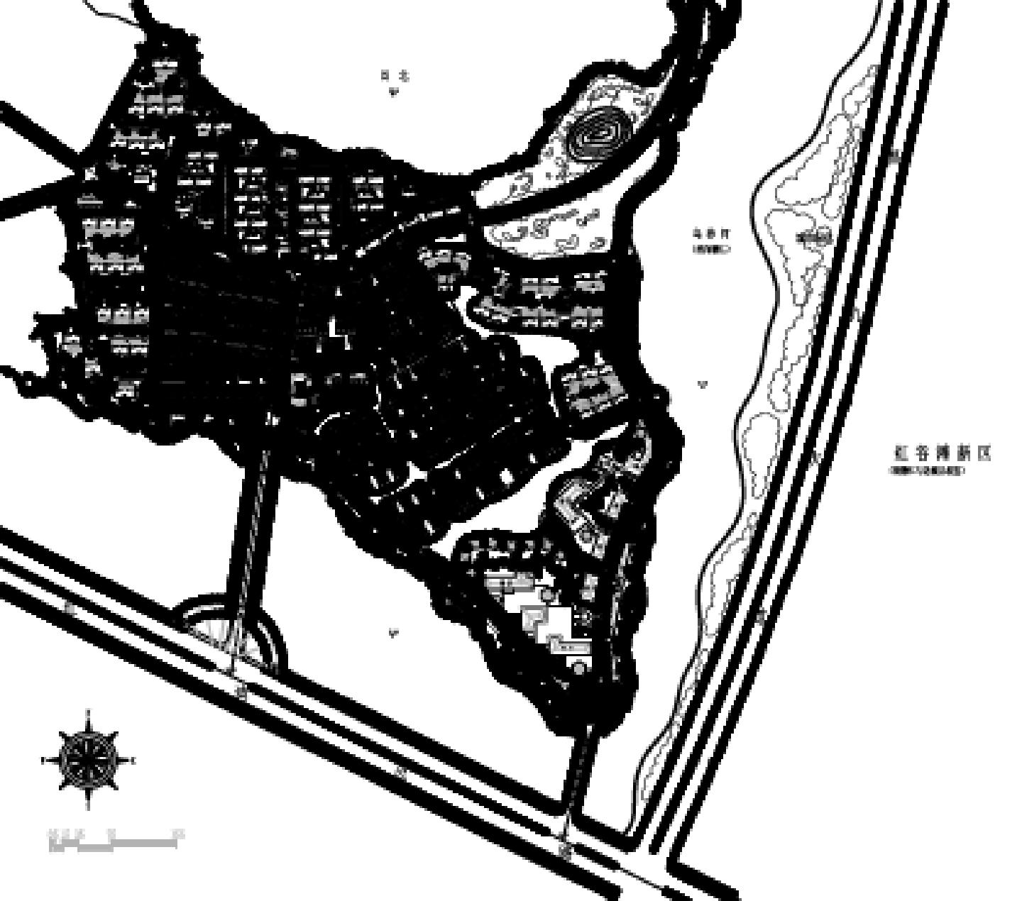 红谷滩区概念规划平面图