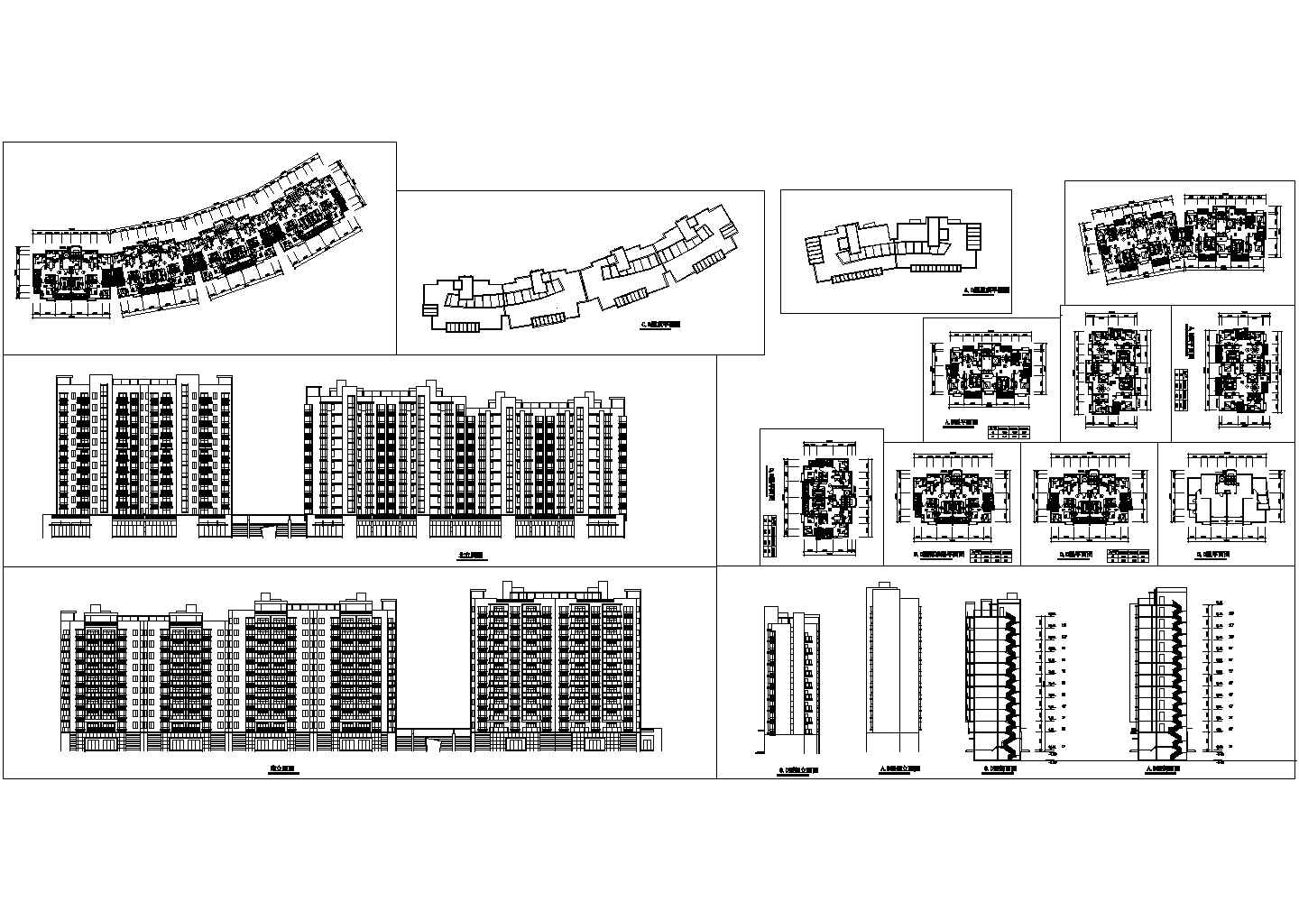 某地高层住宅楼建筑CAD施工图