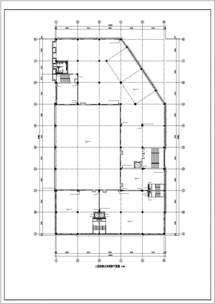 [辽宁]三层农贸市场及地下车库给排水消防施工图（含设计说明）_图1