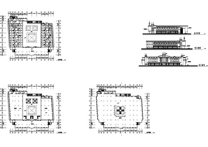 某批发市场建筑设计方案图_图1