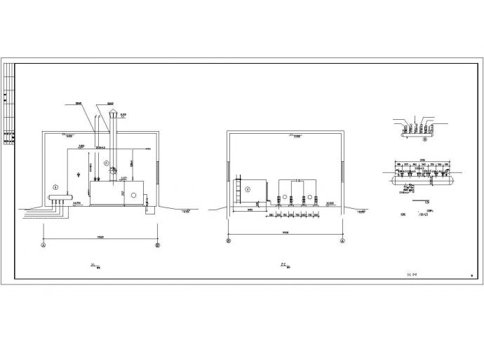 蒸汽锅炉房设计（某食堂和开水房提供所需）cad图_图1