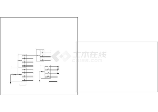 某地二层食堂照明设施平面设计cad图纸，共一份资料-图二