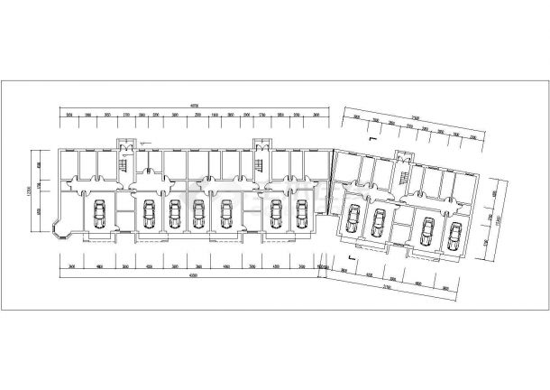 4700平米左右6层砖混结构住宅楼建筑设计CAD图纸（不含车库和阁楼）-图一