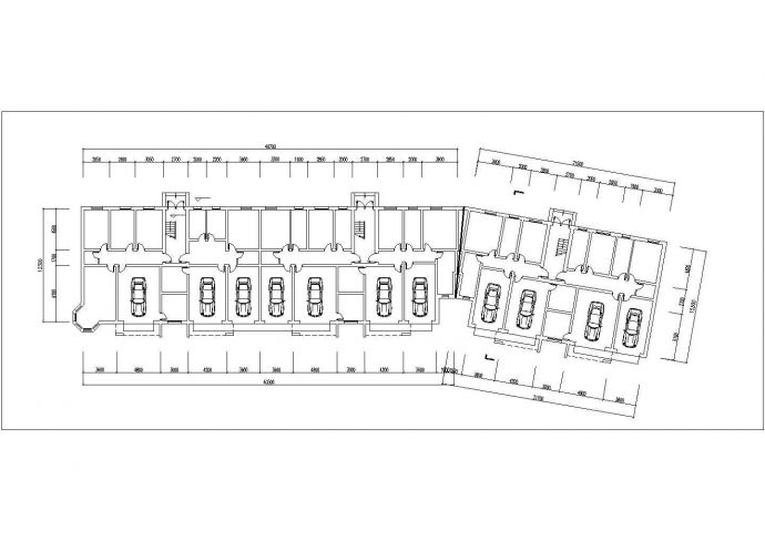 4700平米左右6层砖混结构住宅楼建筑设计CAD图纸（不含车库和阁楼）_图1