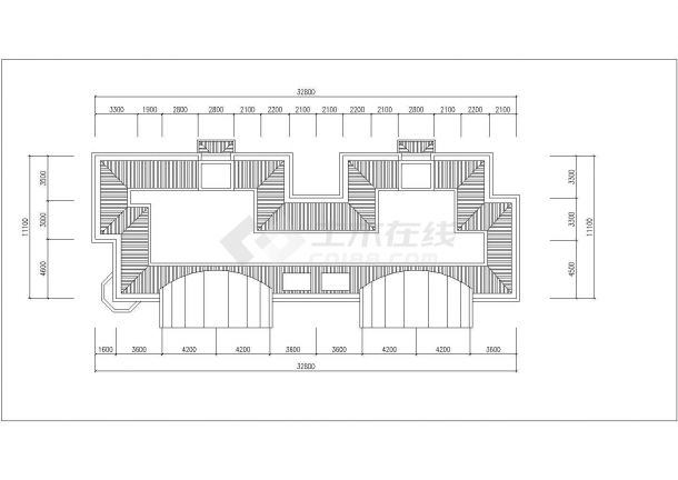 2160平米6层砖混结构住宅楼建筑设计CAD图纸（不含阁楼和车库）-图一