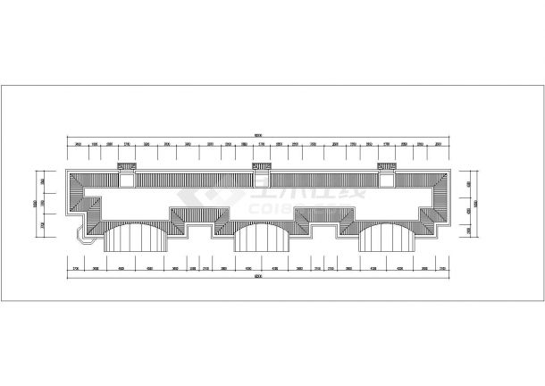 银川市某小区3840平米6层混合结构住宅楼建筑设计CAD图纸-图一