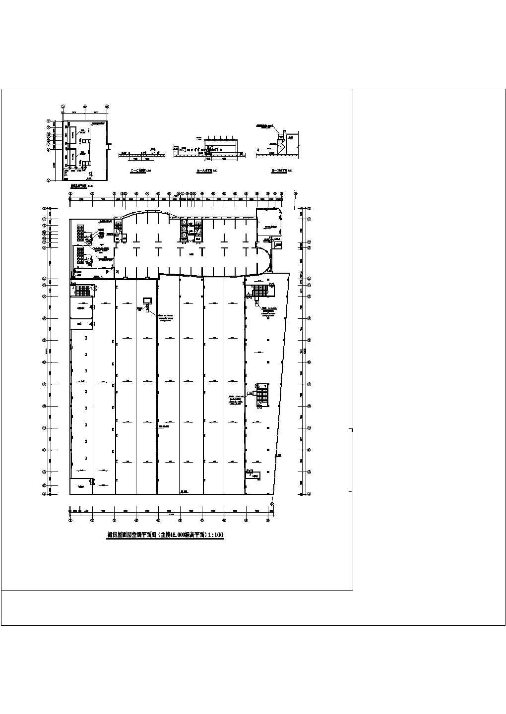 石家庄银座大厦商场整套空调方案设计cad施工图
