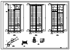 厂房设计_某市四层钢结构厂房结构施工cad图纸-图一