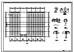 厂房设计_某市四层钢结构厂房结构施工cad图纸-图二