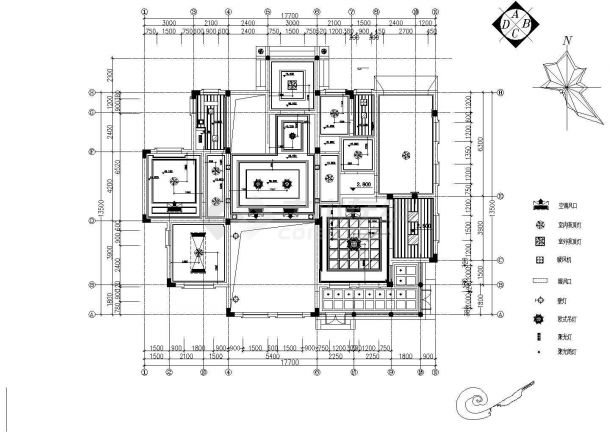 某整套欧式别墅设计CAD装修图-图二