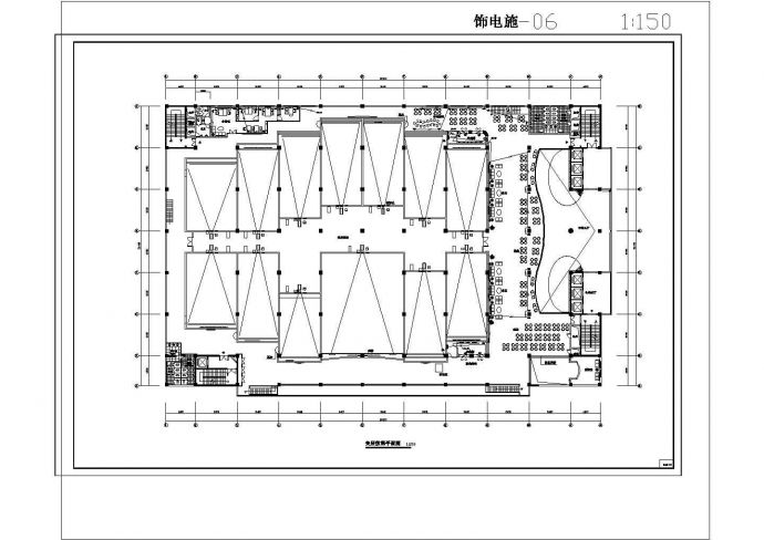 电影院室内装饰工程电路cad图纸设计_图1