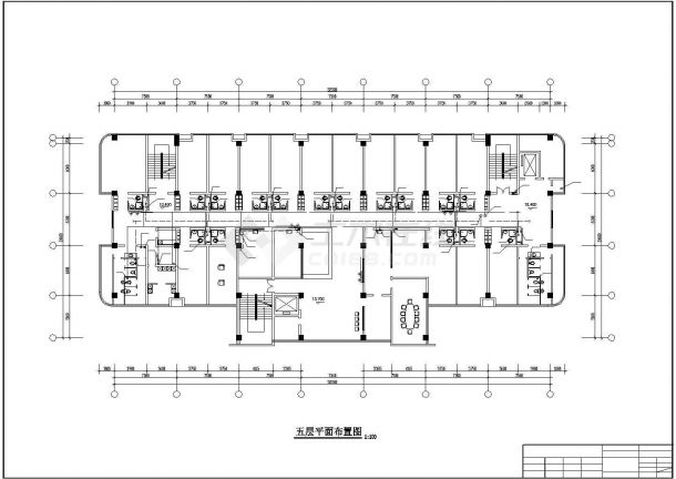 长52.5米 宽24.1米 -1+7层医院综合楼给排水设计图-图二