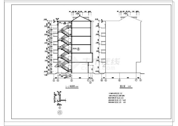 5+1跃层： 某双拼农村兄弟自建房建筑设计cad施工图纸（长15.76米 宽10.8米）-图一