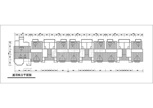嘉兴市某小区四层砖混结构组合式住宅楼建筑设计CAD图纸-图二
