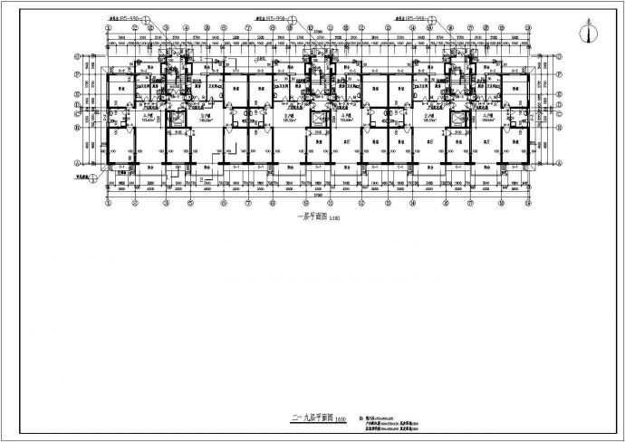 断肢剪力墙小高层住宅CAD设计施工图_图1