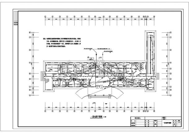 长53.7米 宽31.2米 4层乡镇医院电气设计图-图一