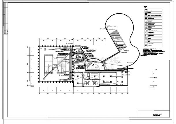 长沙市某二层会所电气CAD布置图-图一