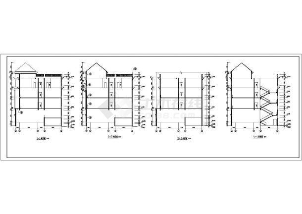 某五层框架结构花卉研究中心改造设计cad全套建筑施工图（含设计说明）-图二
