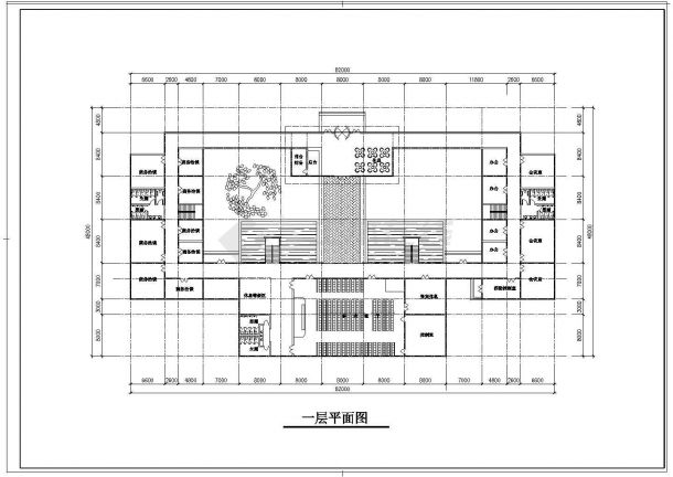 某园林会所建筑设计CAD施工图-图二