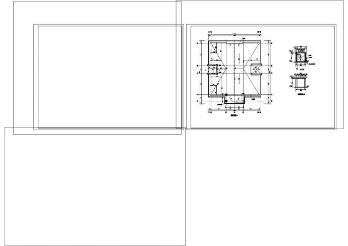 2+1夹层总429.3平米框架结构小区双拼别墅设计cad非常标准图纸_图1