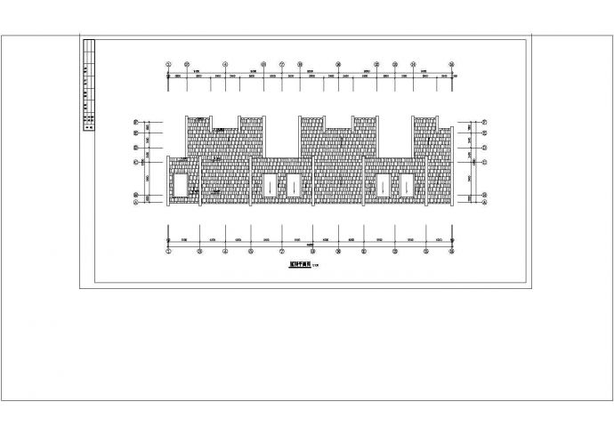 -1+3层5户联排1982.03平米别墅设计cad非常标准图纸_图1