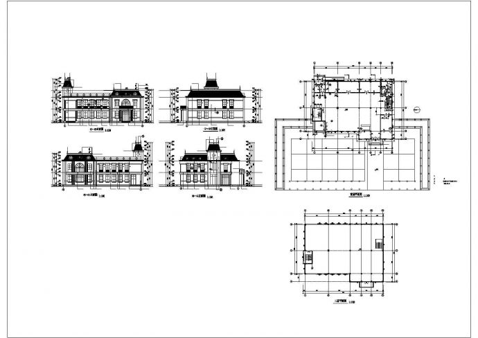 二层会所设计施工图_图1