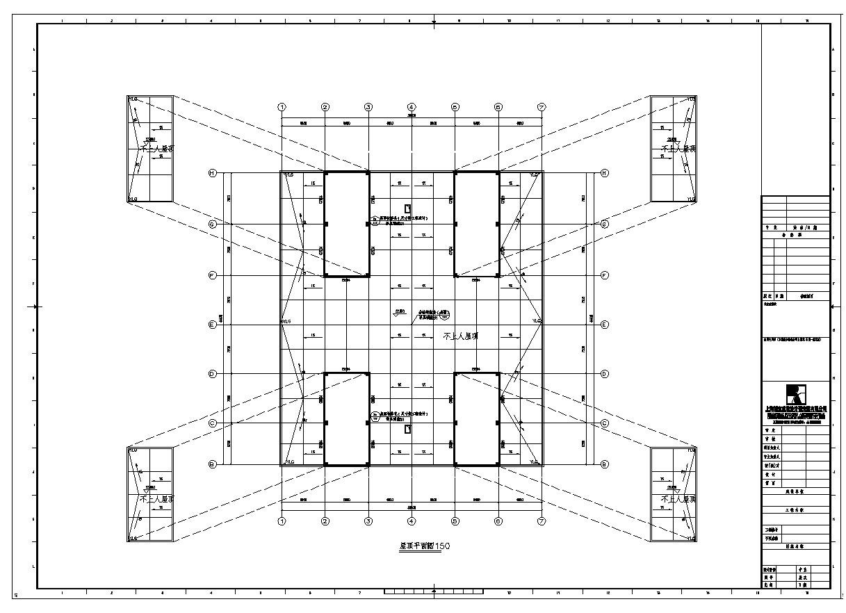 某停车场建筑施工全套设计CAD平面布置图