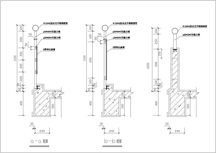苏州某高档小区阳台建筑设计全套cad图纸_图1