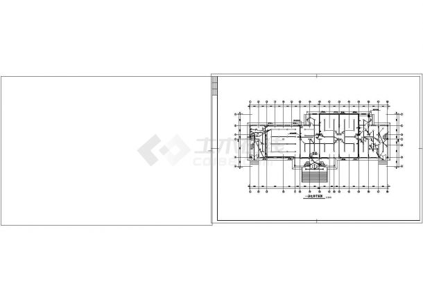 某地多层食堂电气设计规划施工cad图纸，共一份资料-图一