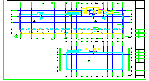 地下一层地上六层框架住宅楼建筑结构cad图，共十四张-图一