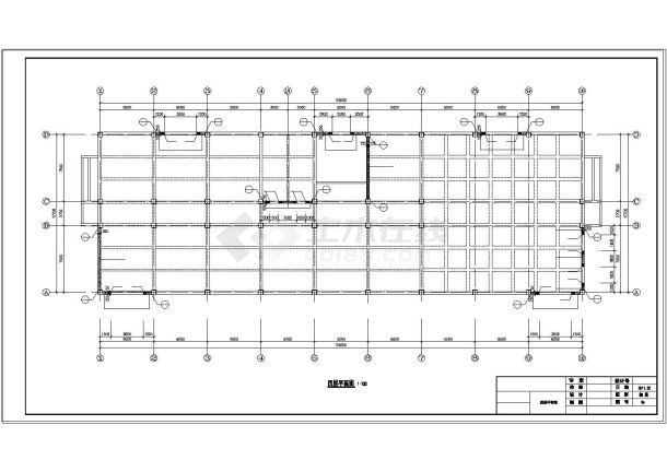 某地建筑四层二级框架高抗震cad设计效果图-图一