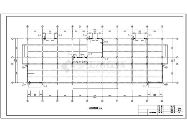 某地建筑四层二级框架高抗震cad设计效果图-图二