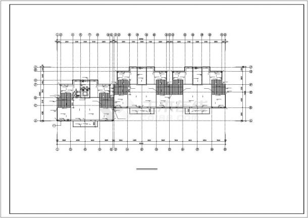 长沙市新兰苑小区4250平米6层砖混结构住宅楼建筑设计CAD图纸-图一