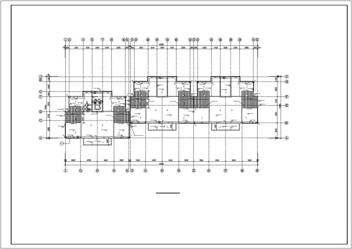 长沙市新兰苑小区4250平米6层砖混结构住宅楼建筑设计CAD图纸_图1