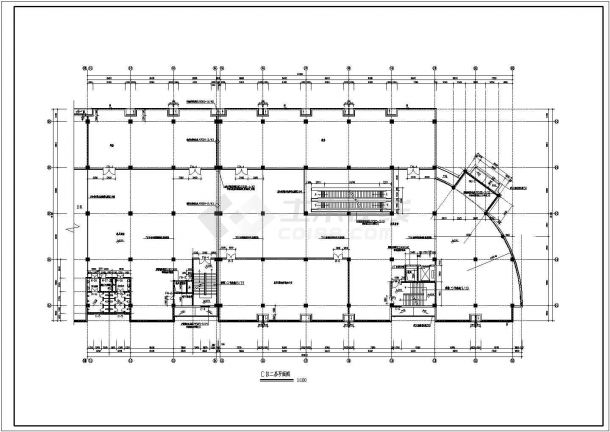 某多层砖混结构大型商场设计cad全套建筑施工图（含施工说明）-图一