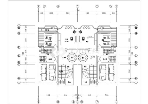 兰州市和平花园小区热门的平面户型设计CAD图纸（共9张）-图二