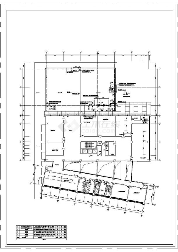某研究院工程协同设计仿真大楼空调cad设计图纸-图二