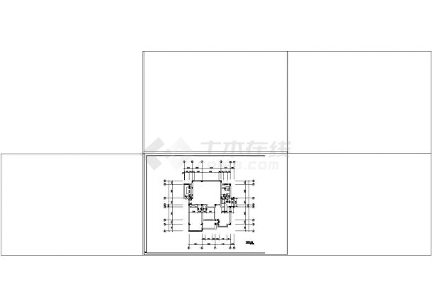 某宿舍楼内部室内装饰设计cad施工图纸-图一