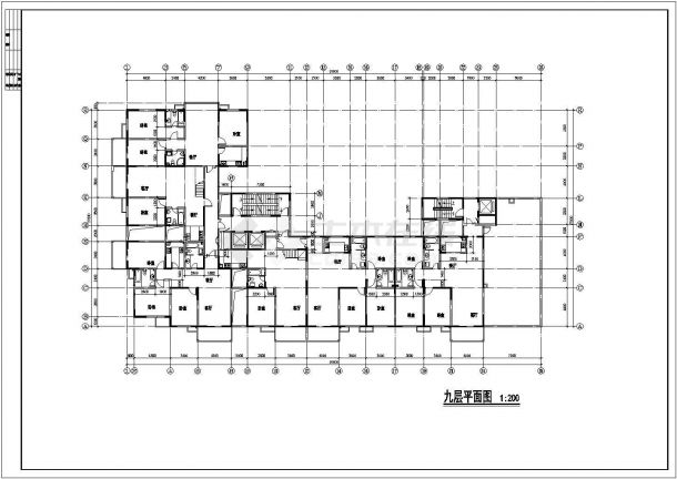 十六层公寓初步方案设计cad图（含阁楼，地下室设计）-图一