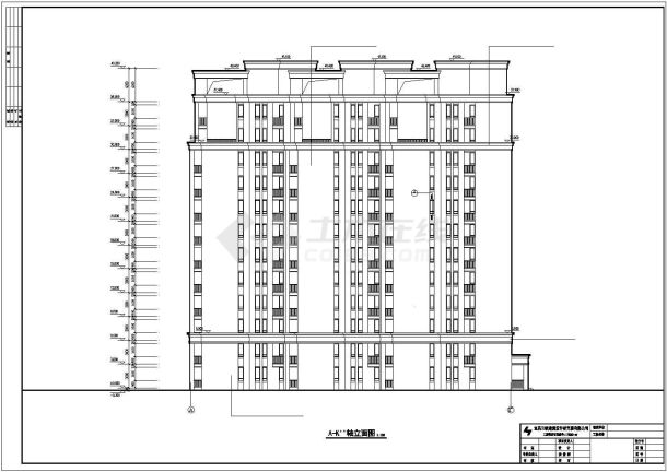 山东某地区12层住宅楼建筑CAD设计施工图-图一