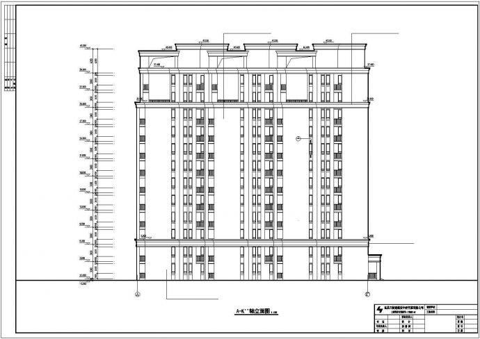 山东某地区12层住宅楼建筑CAD设计施工图_图1